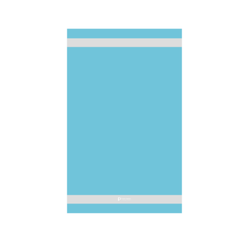 Strandtörölköző, Turquoise/White, 100X160